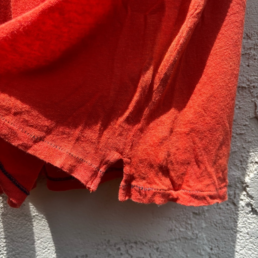 Anthropologie Meadow Rue Orange Smocked Embellished Tank Top - Picture 2 of 8